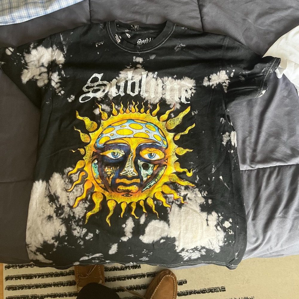 Sublime Black Tie-Dye Shirt